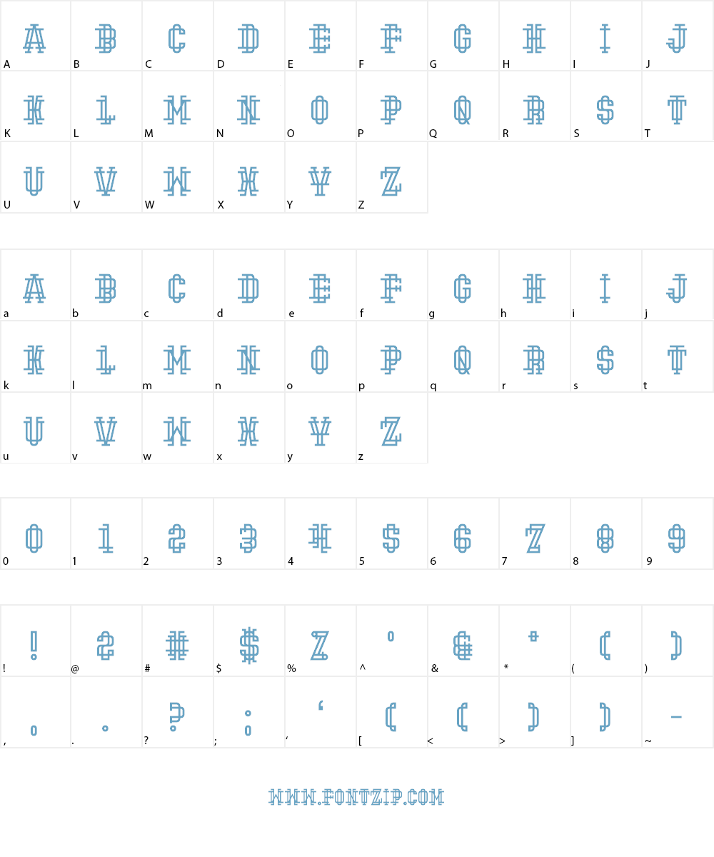 Hipster Hand Grenade Font Character